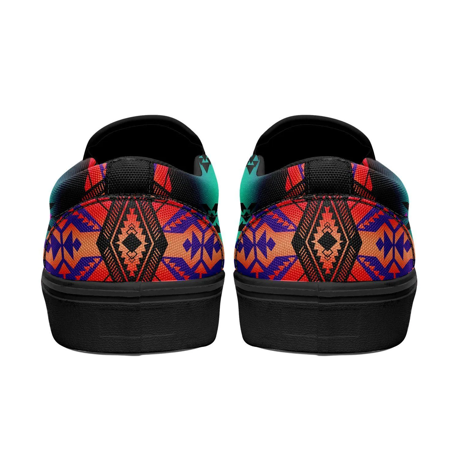 Sovereign Nation Sunrise Otoyimm Kid's Canvas Slip On Shoes