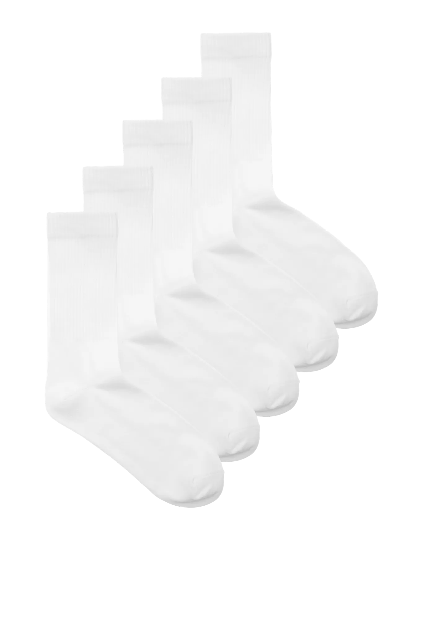 Sports Socks 5 pcs - White