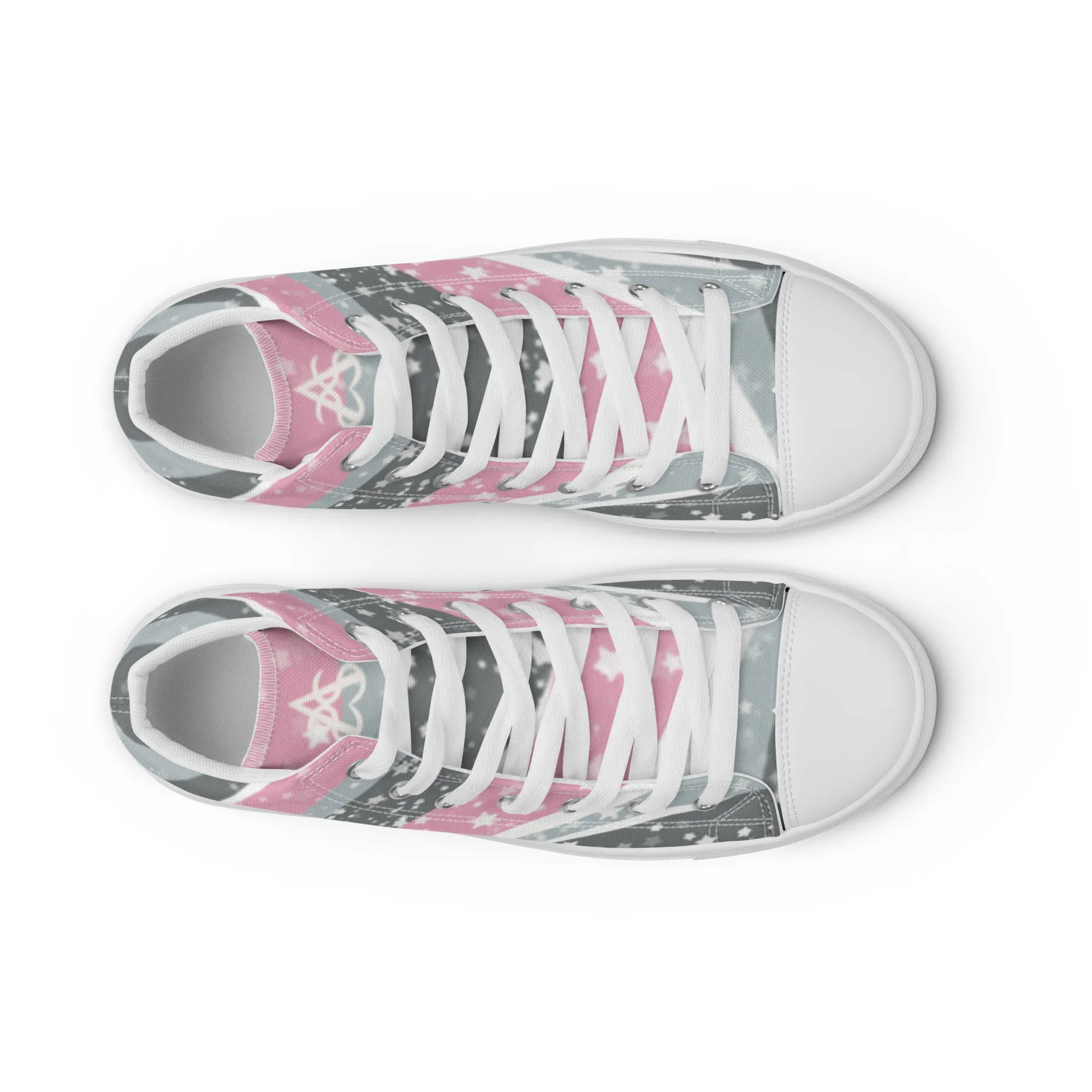 Starry Demigirl High Top Canvas Shoes (Fem Sizing)