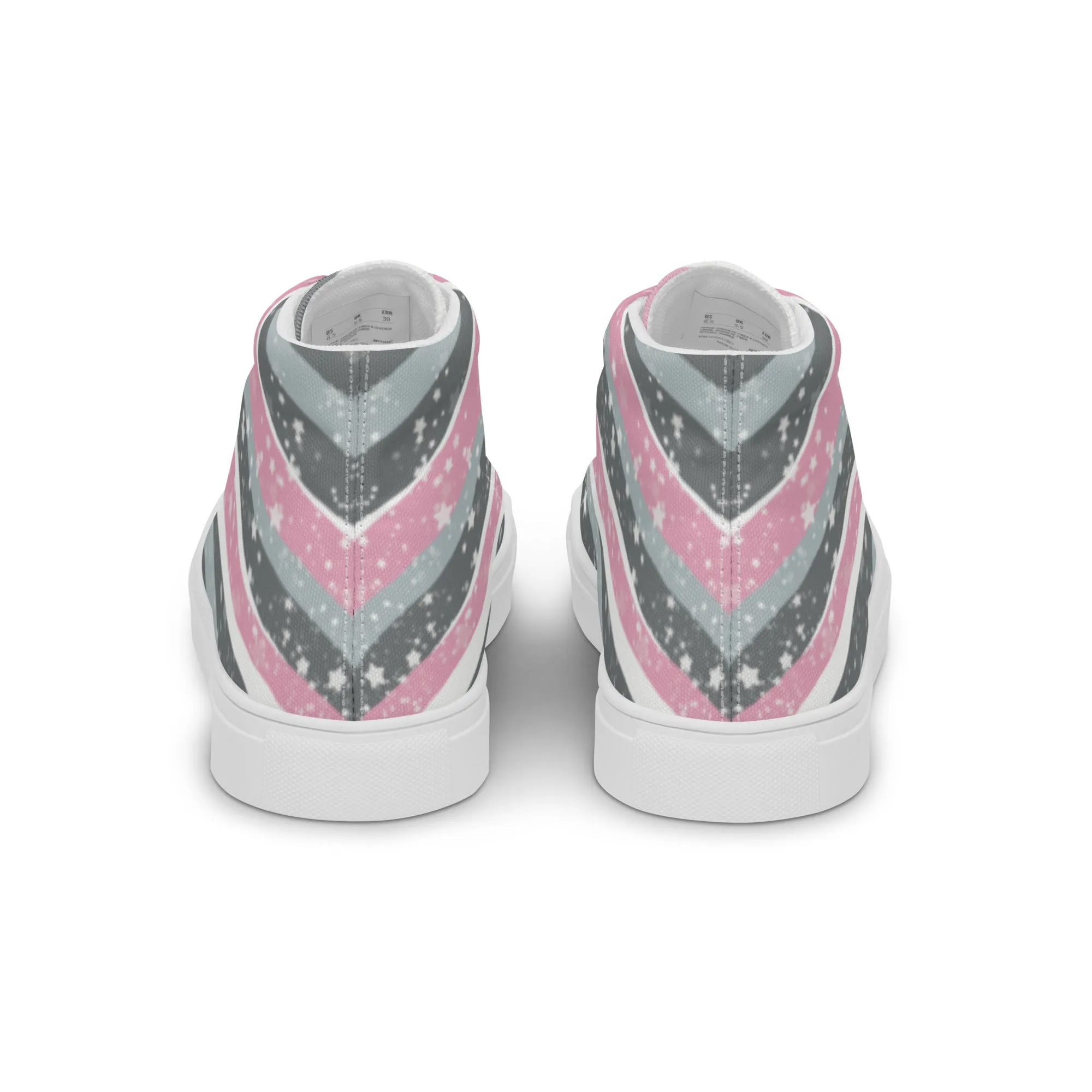 Starry Demigirl High Top Canvas Shoes (Fem Sizing)