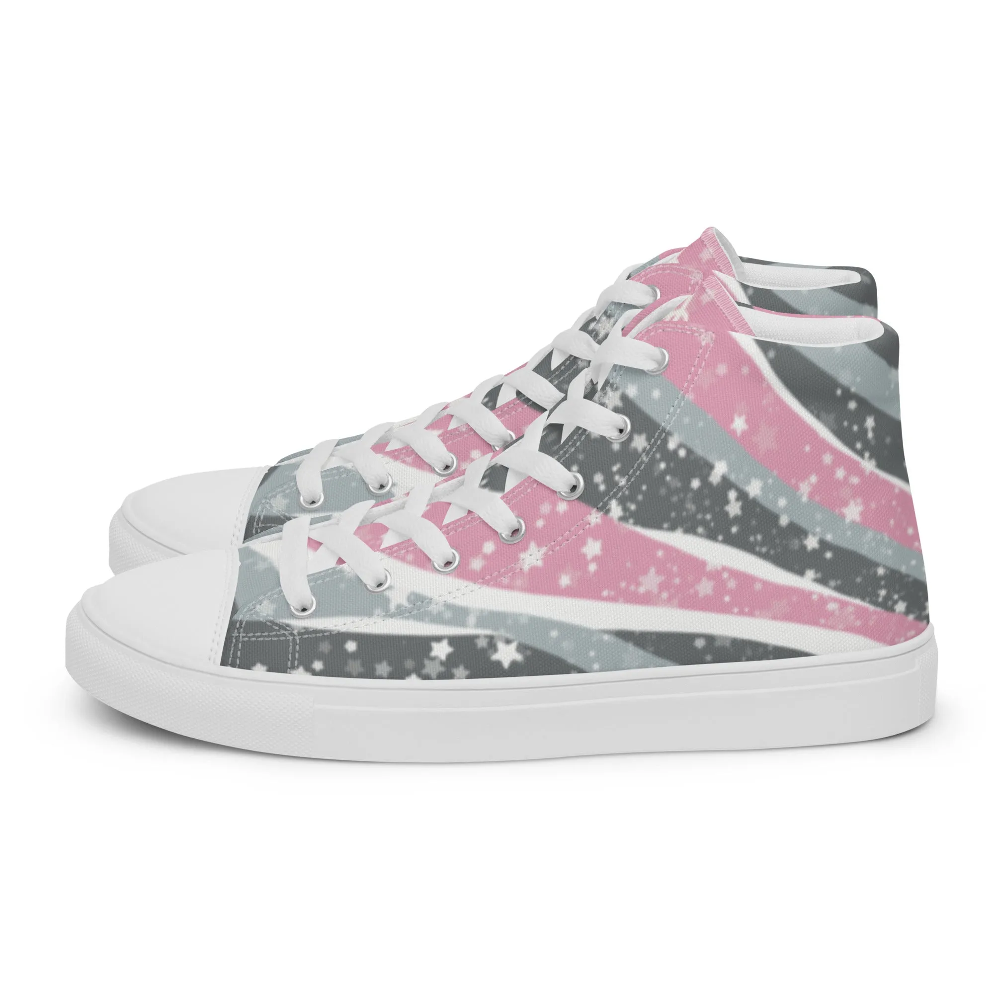 Starry Demigirl High Top Canvas Shoes (Fem Sizing)