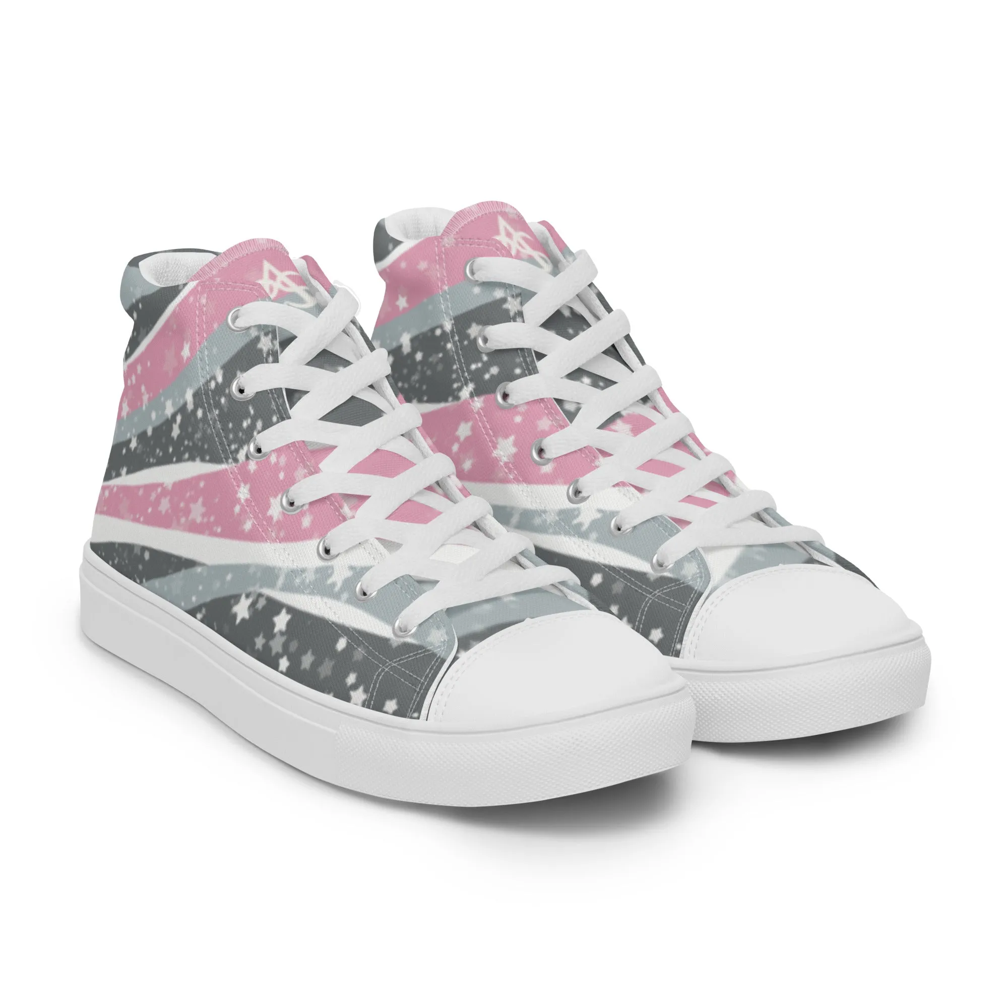 Starry Demigirl High Top Canvas Shoes (Fem Sizing)