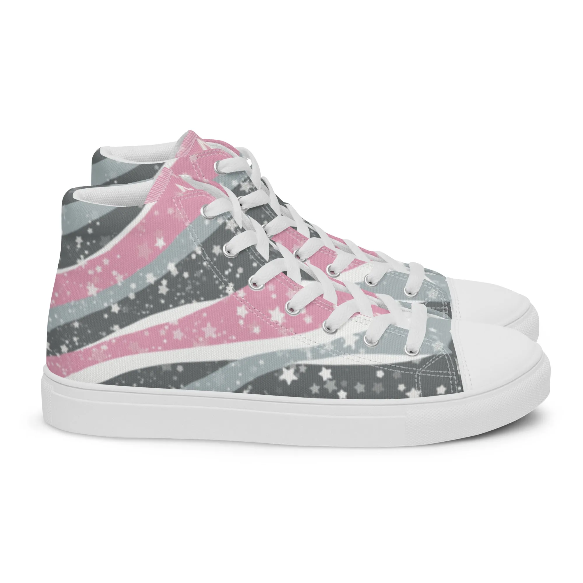 Starry Demigirl High Top Canvas Shoes (Fem Sizing)