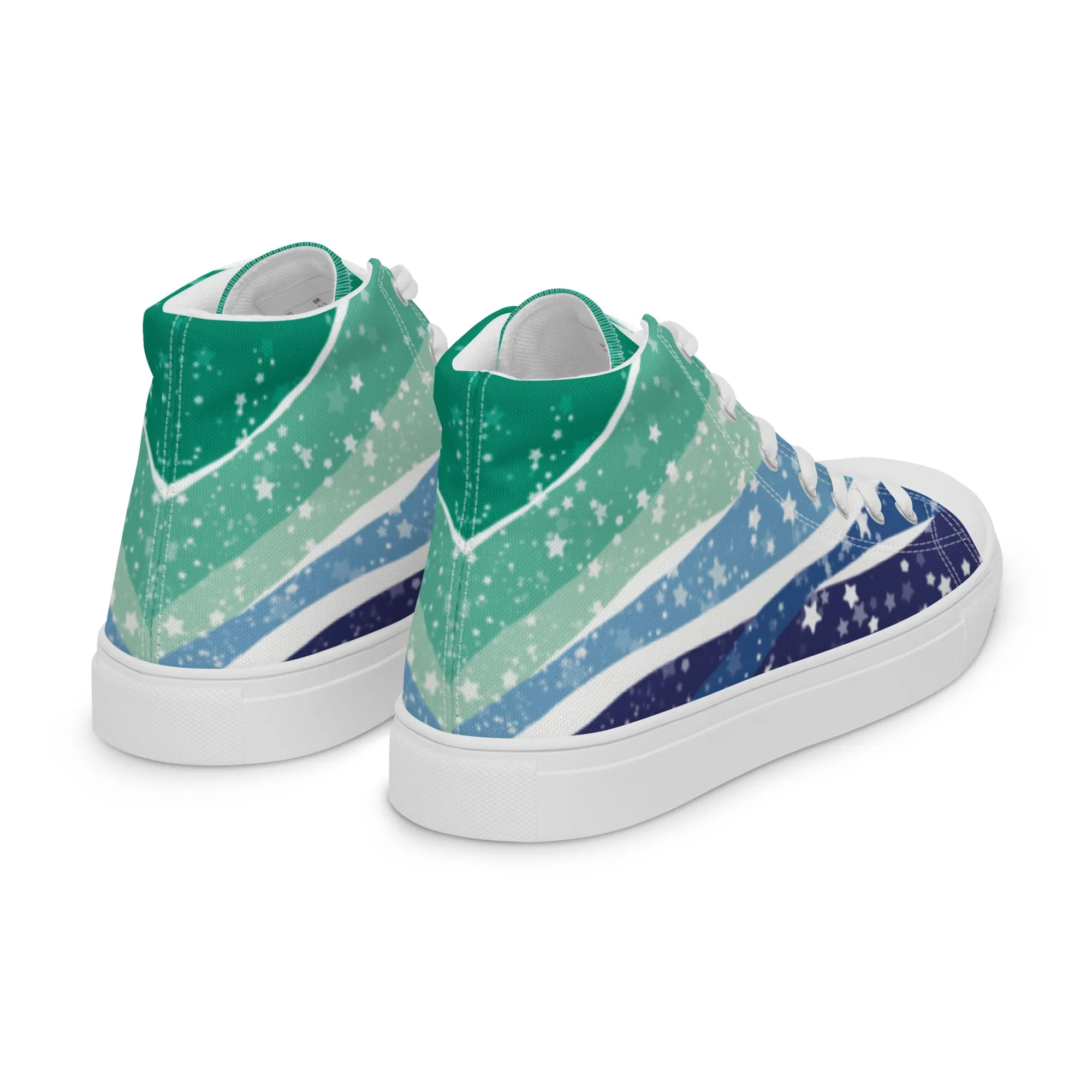 Starry Gay Men High Top Canvas Shoes (Fem Sizing)