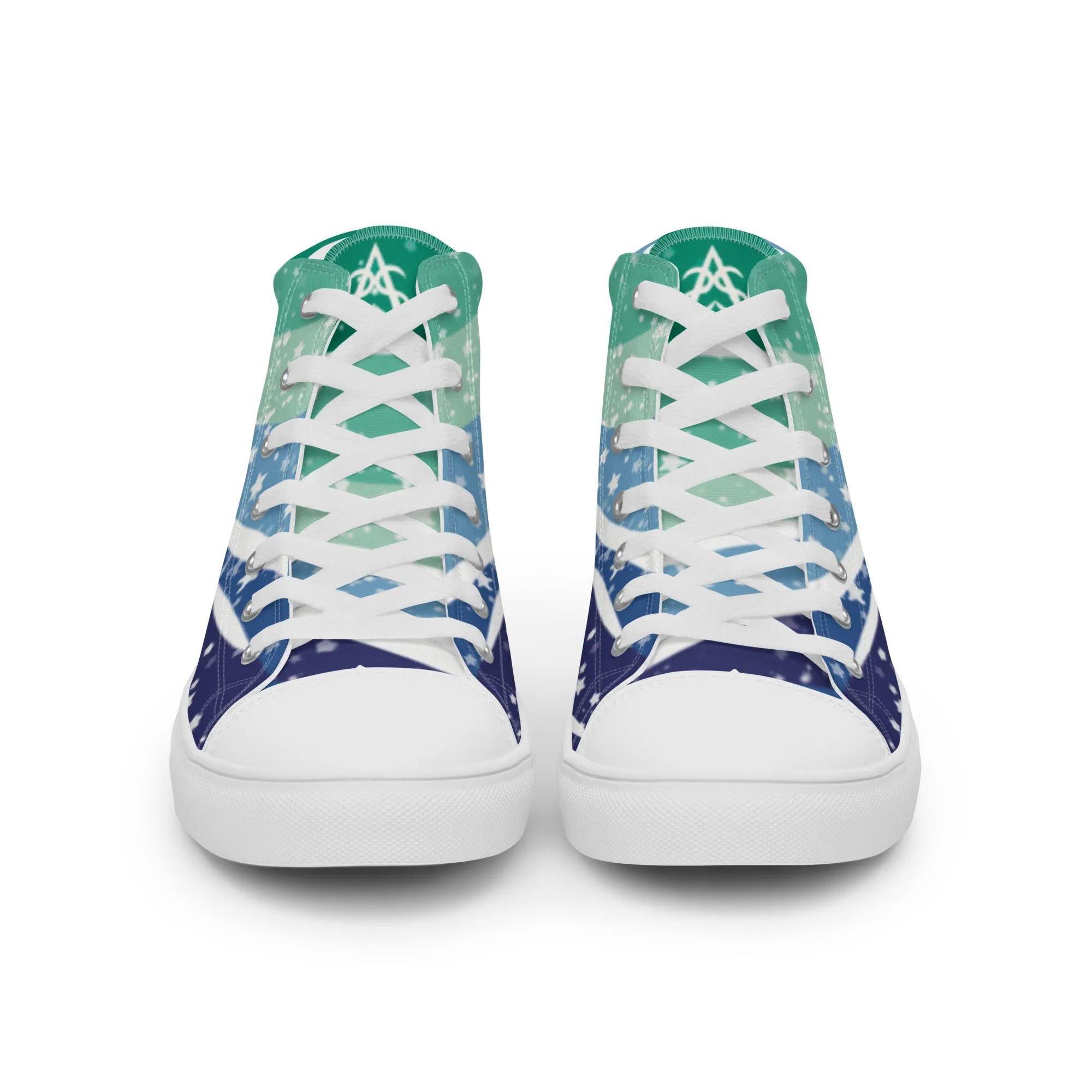 Starry Gay Men High Top Canvas Shoes (Fem Sizing)