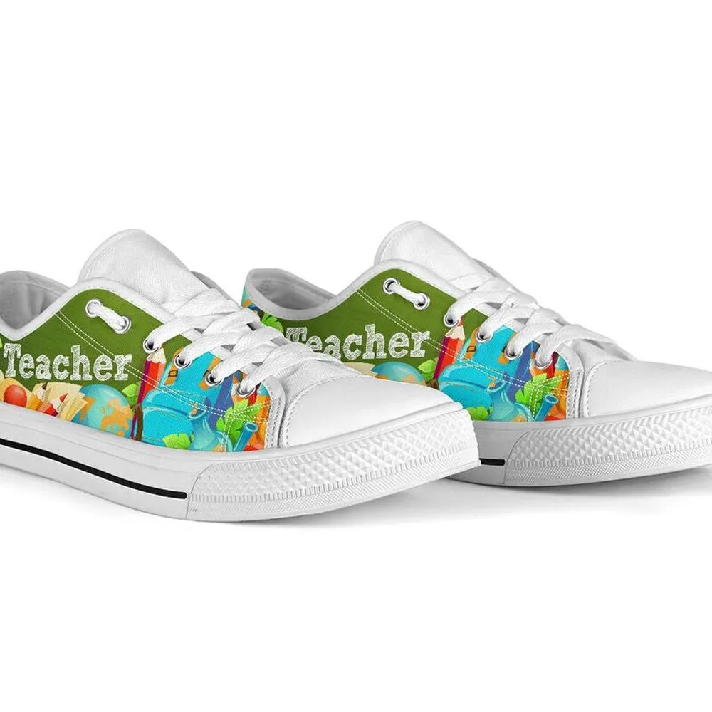 Teacher Abc 3D Low Top Shoes, Teacher Shoes, Low Top Sneakers