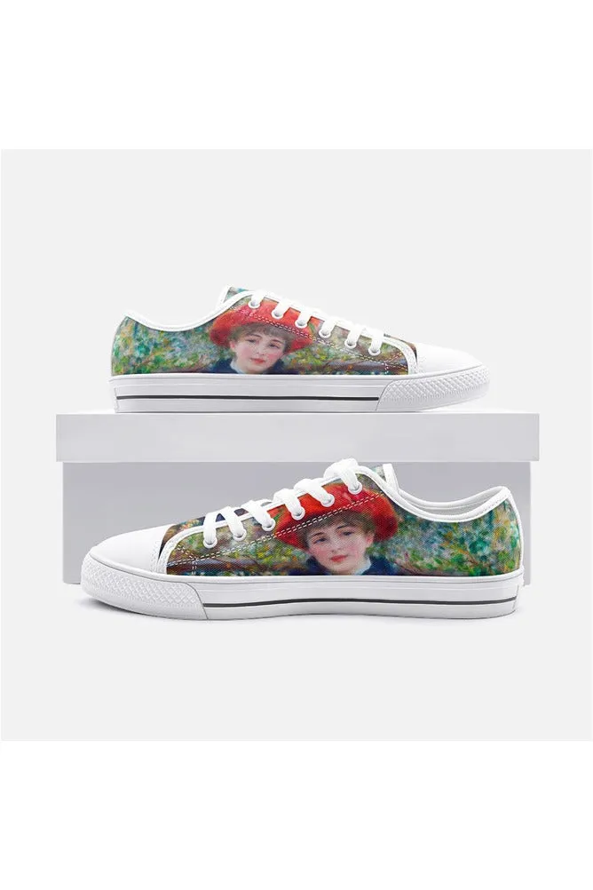 The Sisters by Renoir Unisex Low Top Canvas Shoes