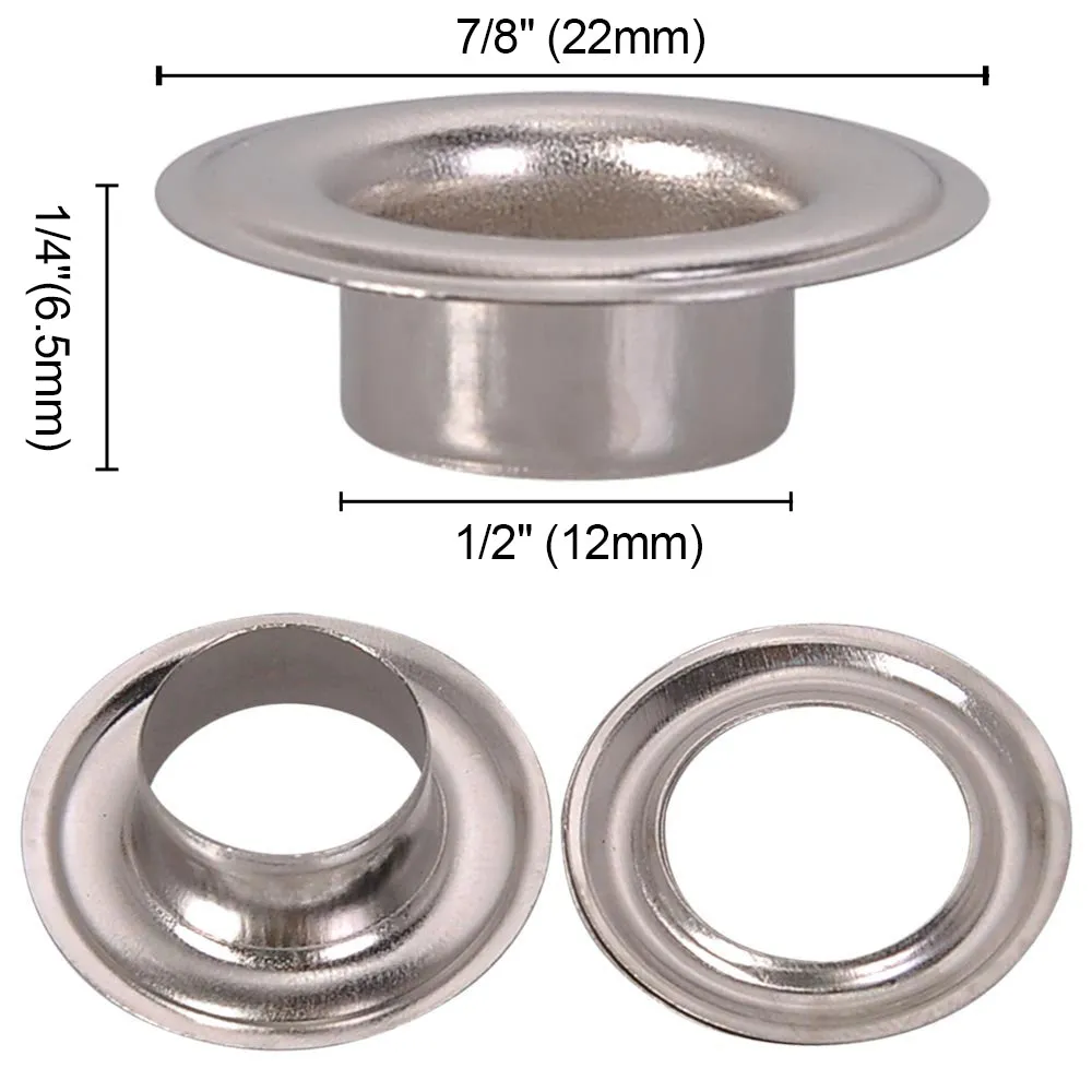 TheLAShop #0 #2 #4 Brass Nickel Grommets and Washers Package