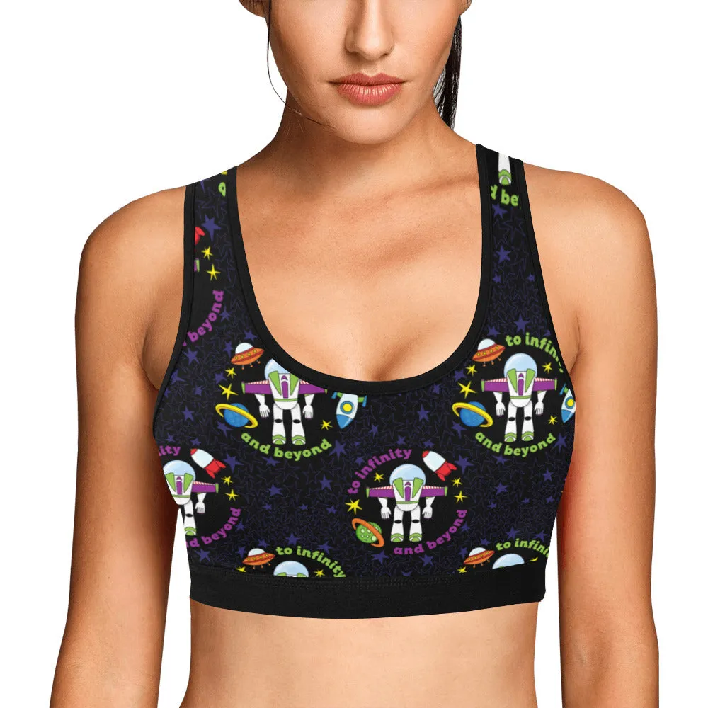 To Infinity And Beyond Women's Athletic Sports Bra