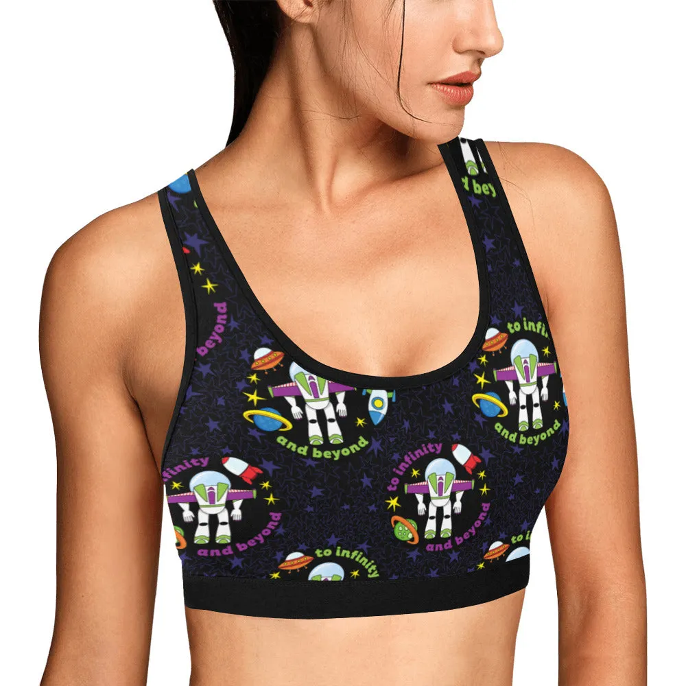 To Infinity And Beyond Women's Athletic Sports Bra