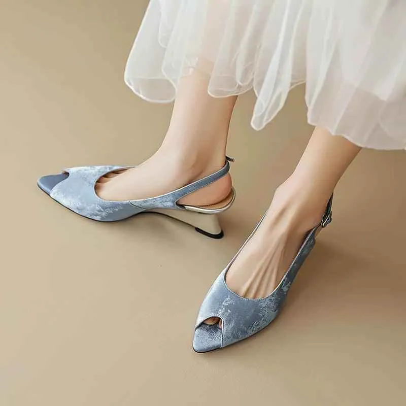 TSS49 Handmade Leather Pumps - Women's Casual Shoes