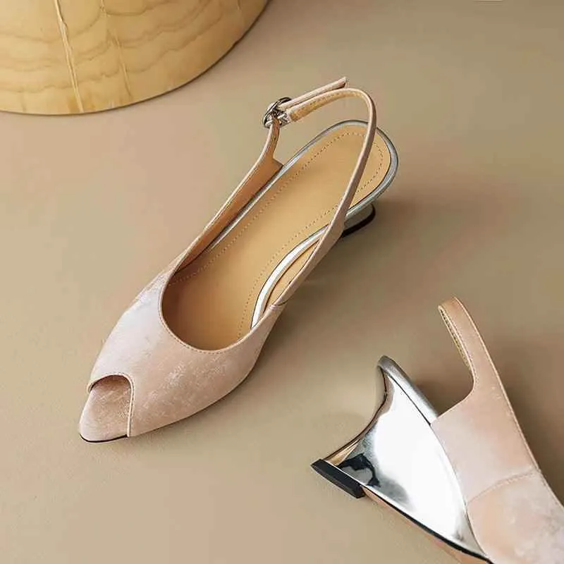 TSS49 Handmade Leather Pumps - Women's Casual Shoes