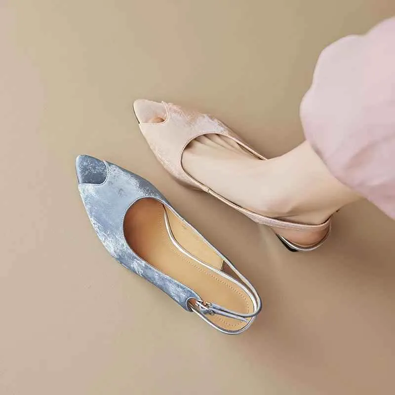 TSS49 Handmade Leather Pumps - Women's Casual Shoes