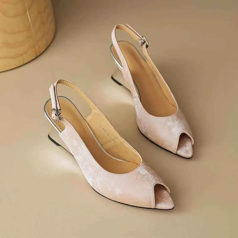 TSS49 Handmade Leather Pumps - Women's Casual Shoes