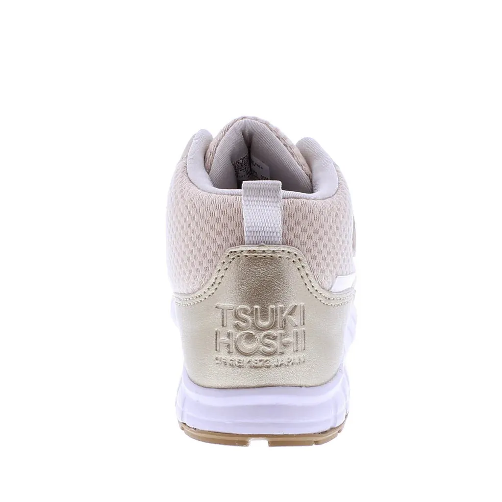 Tsukihoshi Child (Sizes 7-1) Tokyo Waterproof Sneaker - Gold/Champagne