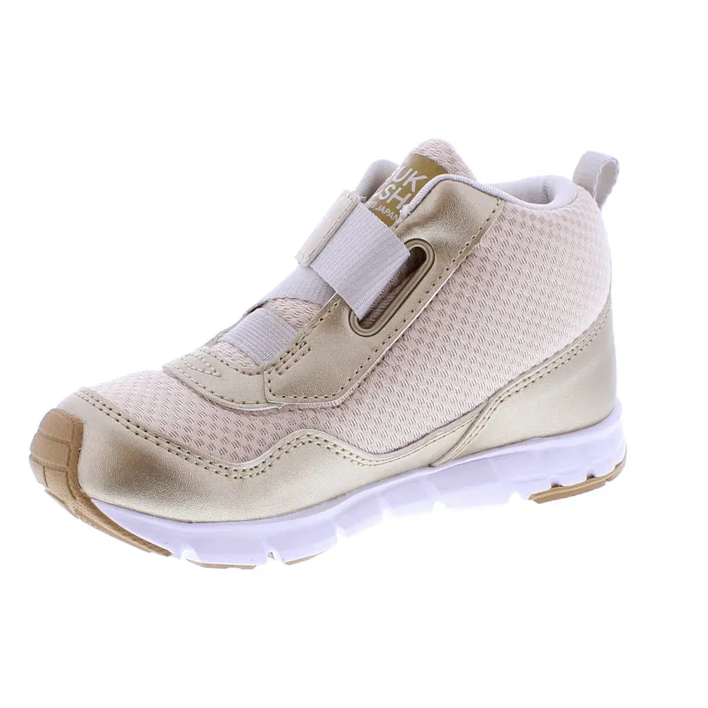 Tsukihoshi Youth (Sizes 1.5-5) Tokyo Waterproof Sneaker - Gold/Champagne