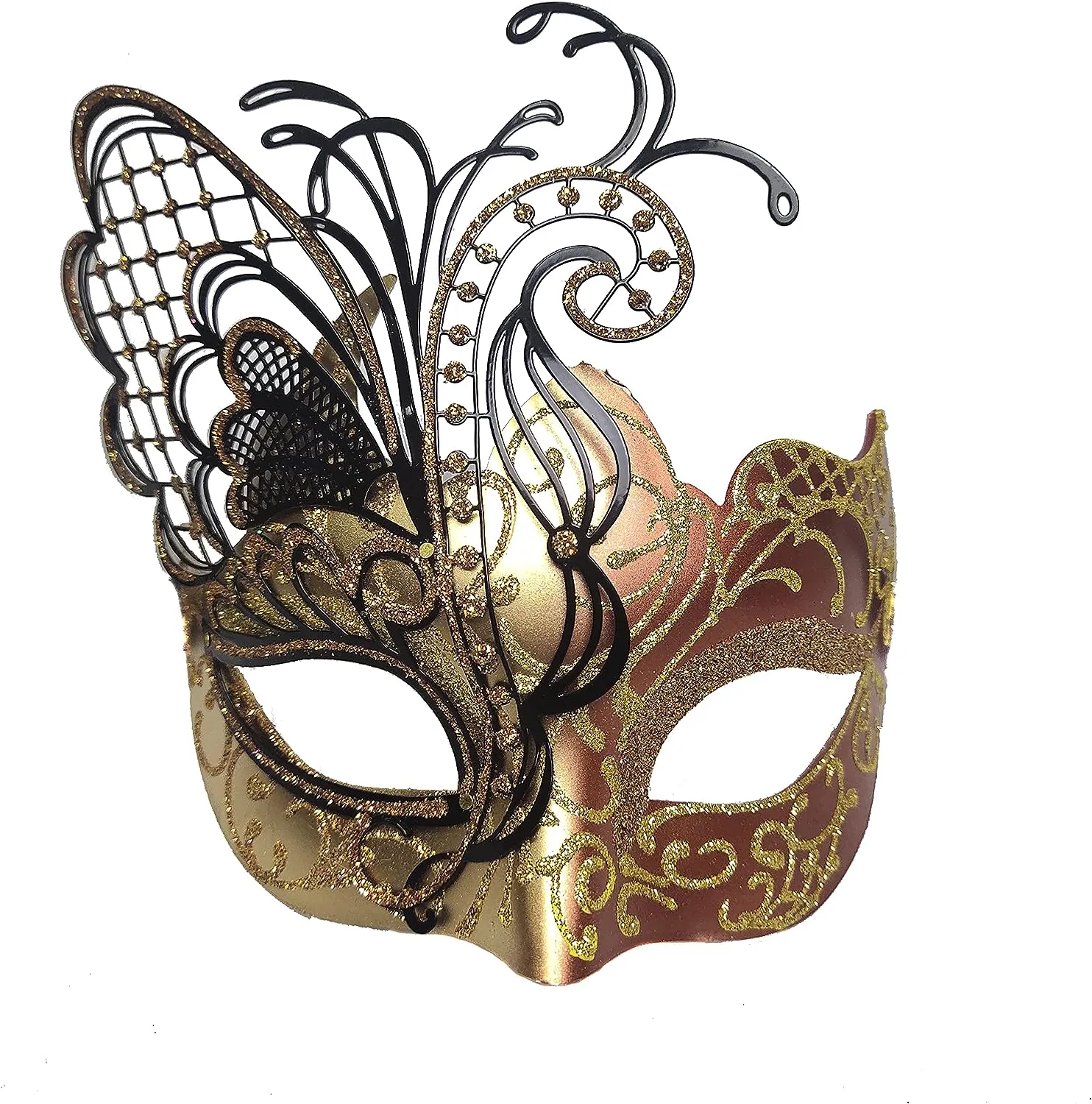 Ubauta Masquerade Mask For Women Venetian Mask/Halloween/Party/Ball Prom/Mardi Gras/Wedding/Wall Decoration (Purple Butterfly)