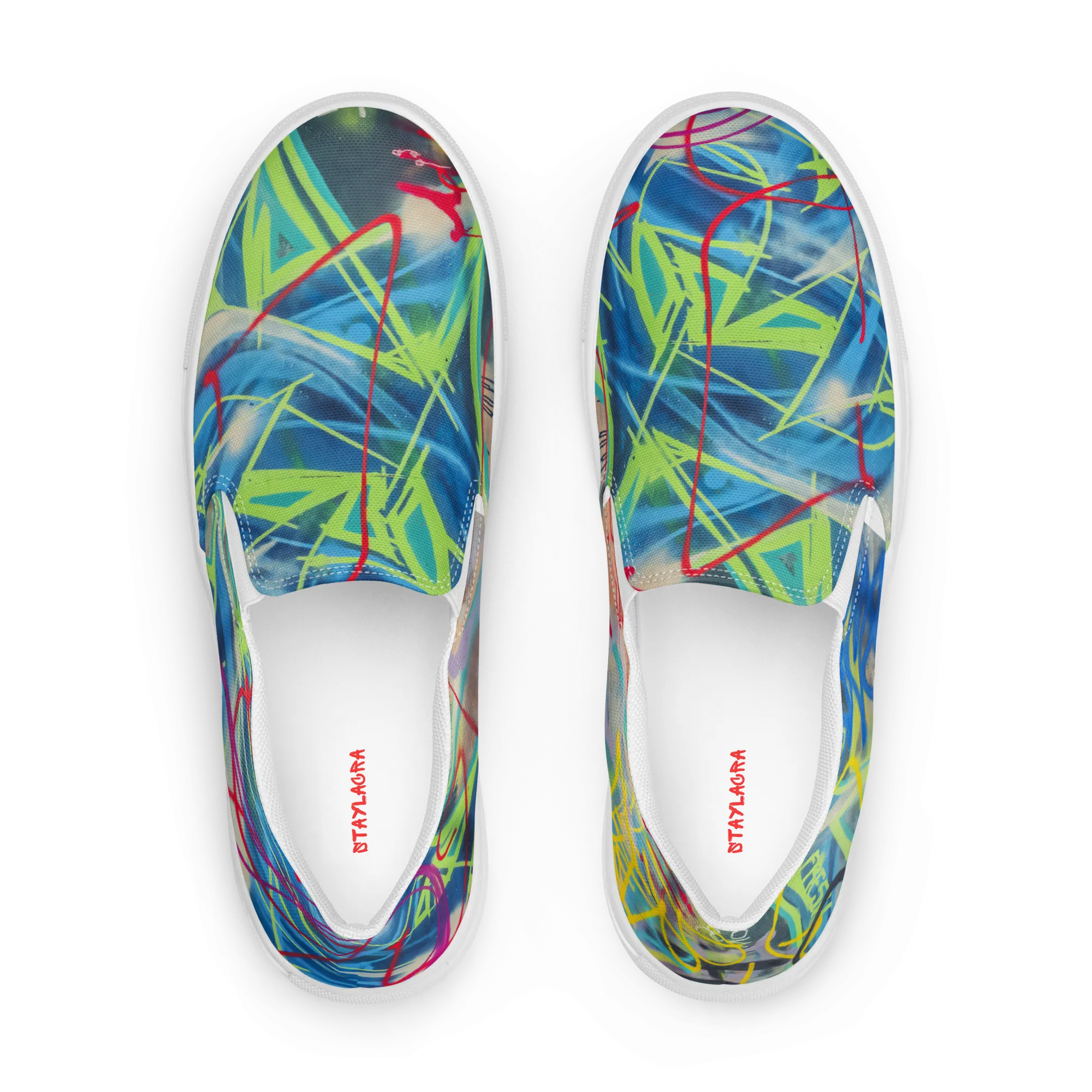 Unisex Slip-on Canvas Shoes | STAYLACRA Graffiti Edition 1