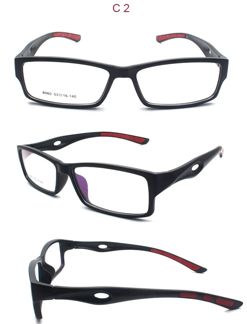 Unisex Sports Plastic Titanium Frame Eyeglasses 6060