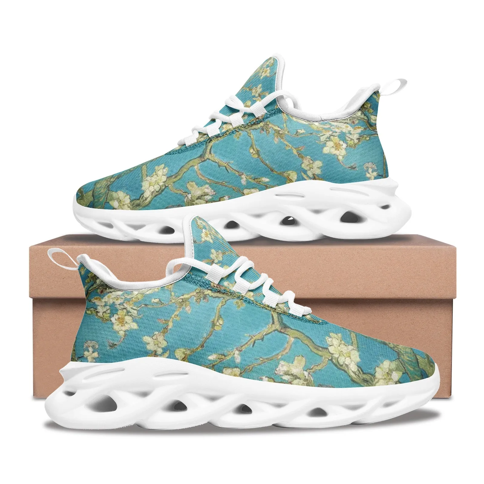 Van Gogh Almond Blossoms Unisex Bounce Mesh Knit Sneakers