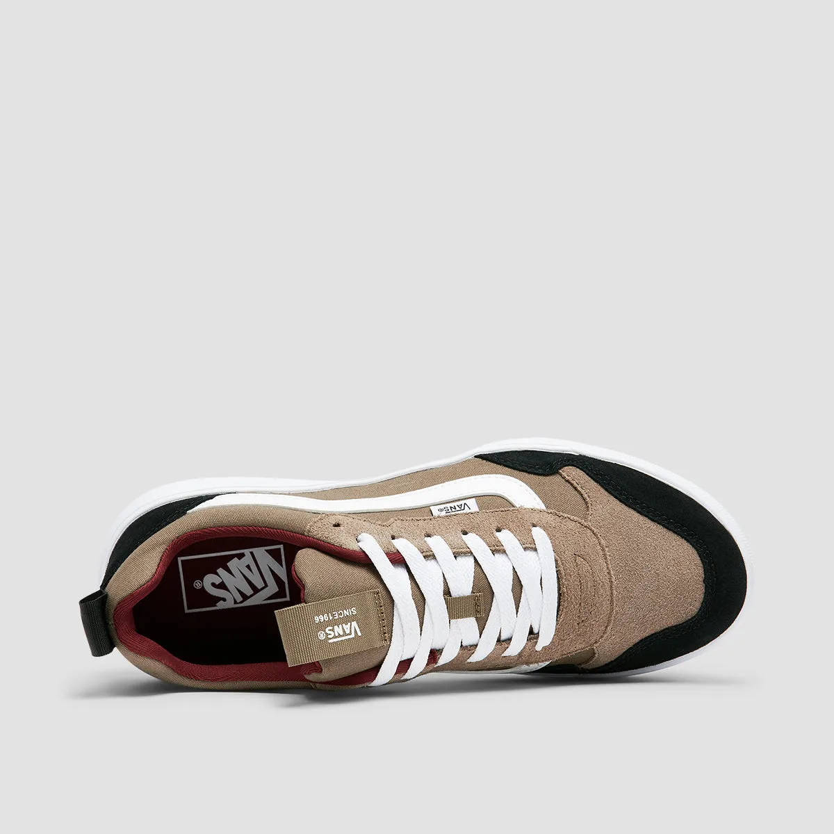 Vans Range EXP Mid Top Shoes - Suede/Canvas Walnut