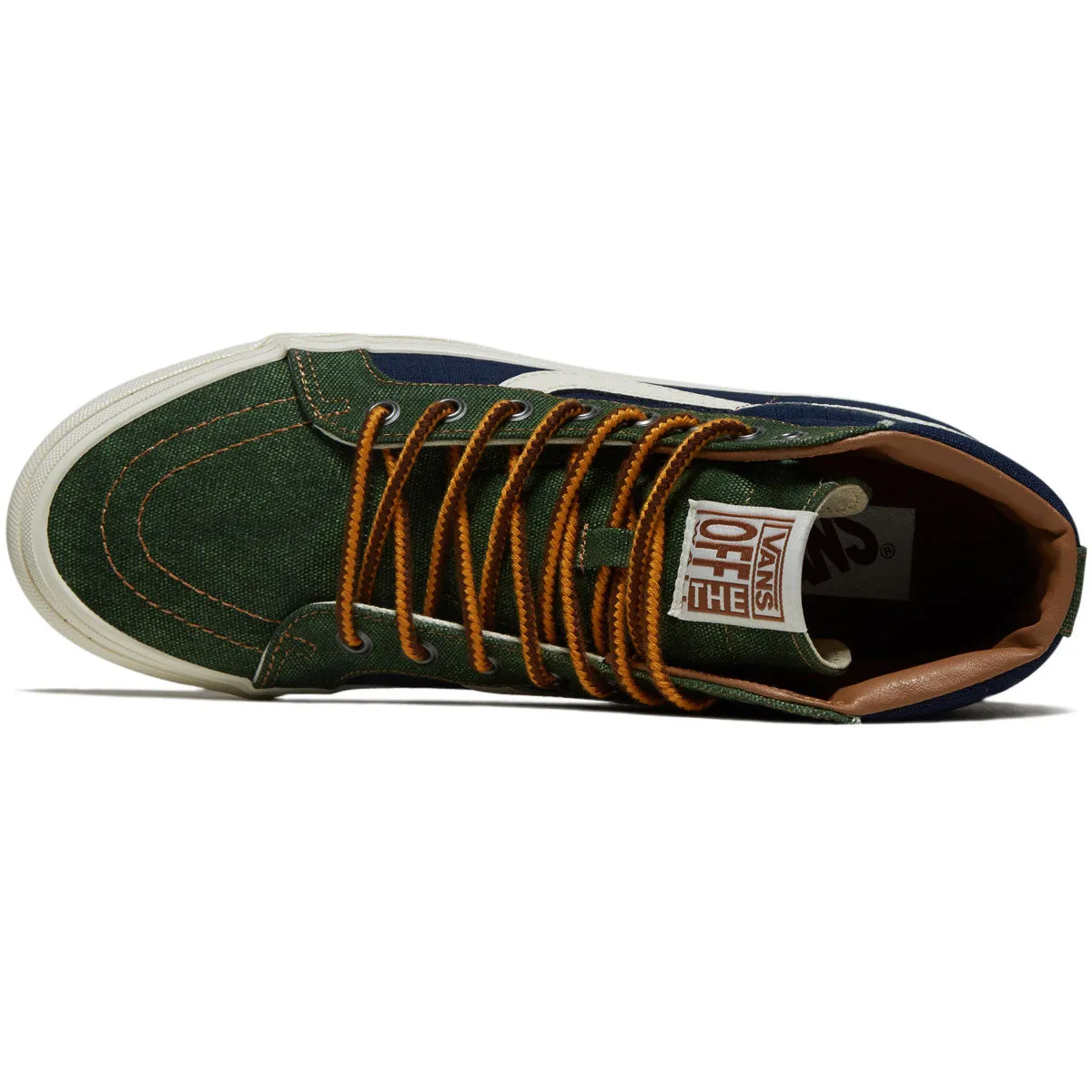 Vans Sk8-hi Reissue 38 MTE Shoes - Salt Wash Navy/Green