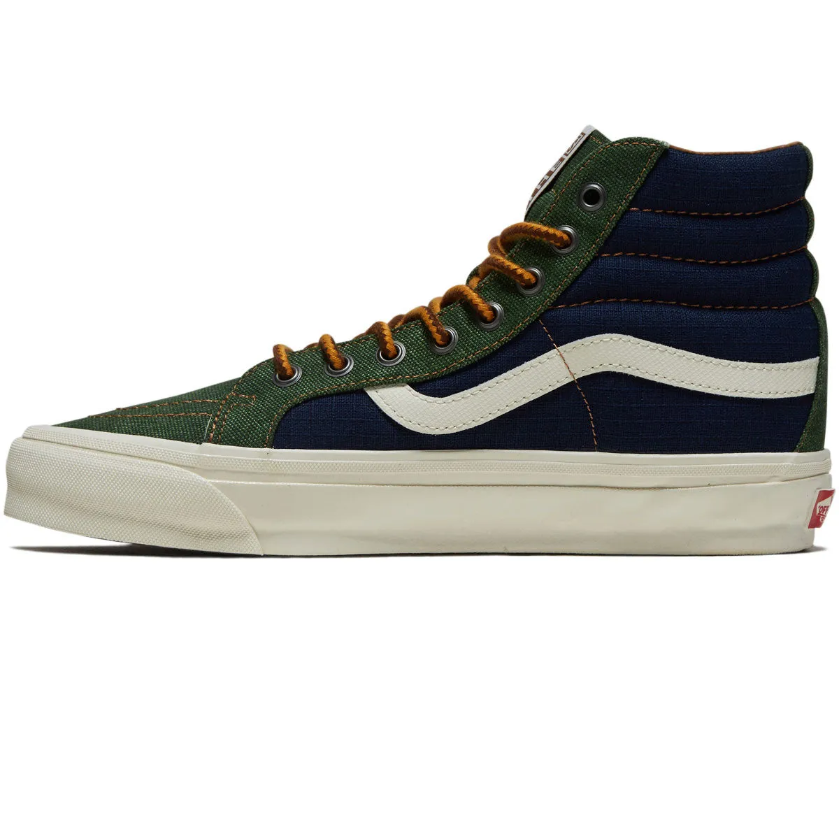 Vans Sk8-hi Reissue 38 MTE Shoes - Salt Wash Navy/Green