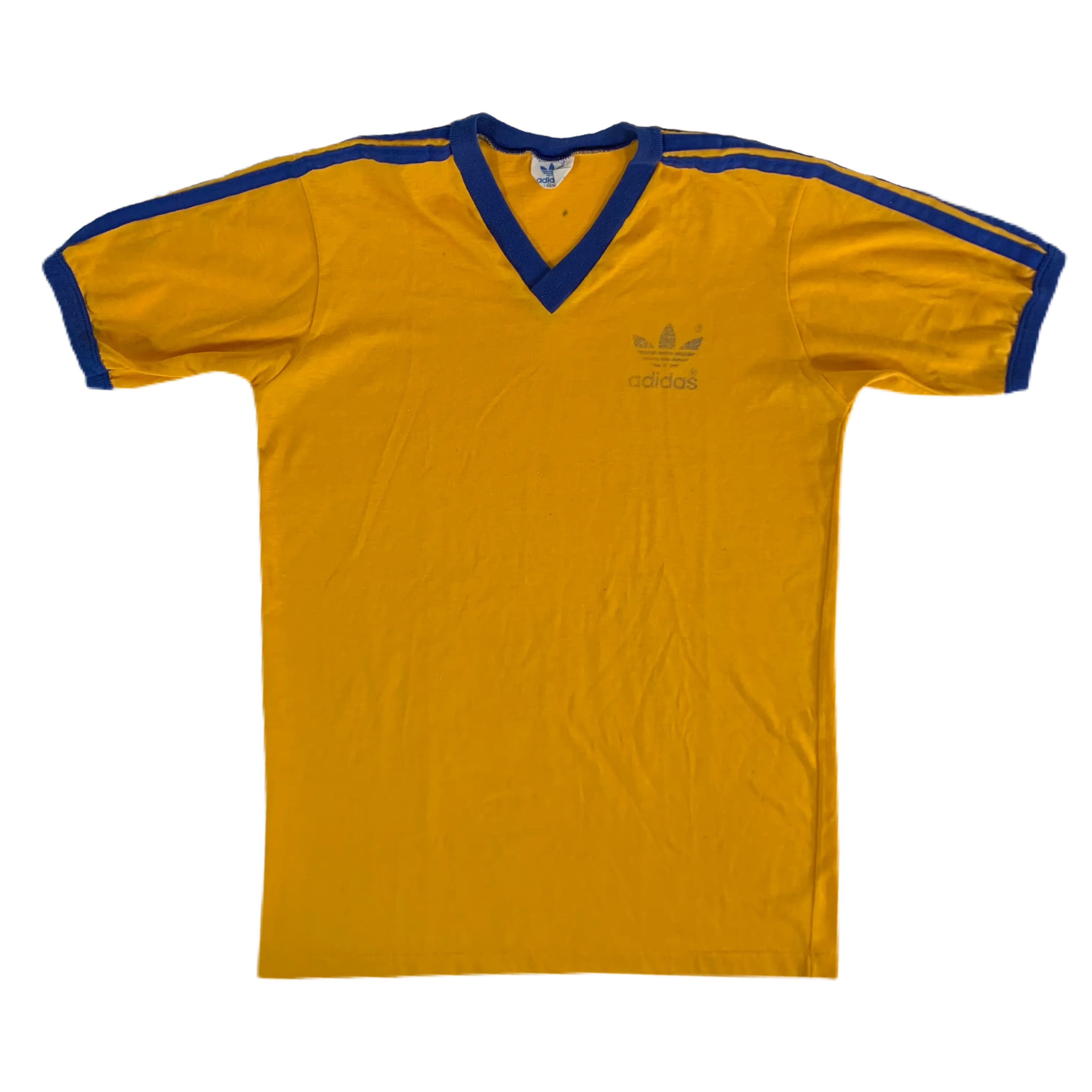 Vintage Adidas "Gold" V-Neck Ringer