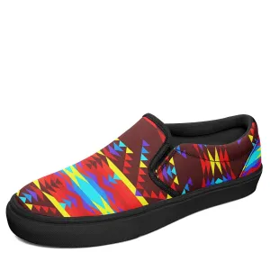 Visions of Lasting Peace Otoyimm Kid's Canvas Slip On Shoes