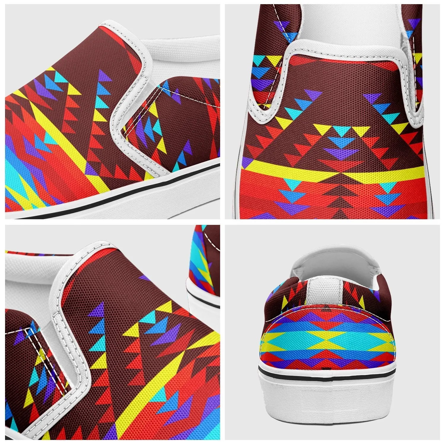 Visions of Lasting Peace Otoyimm Kid's Canvas Slip On Shoes