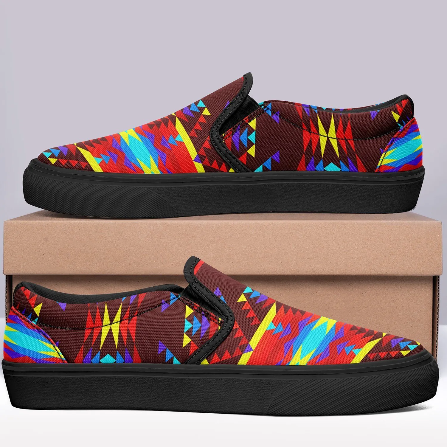 Visions of Lasting Peace Otoyimm Kid's Canvas Slip On Shoes