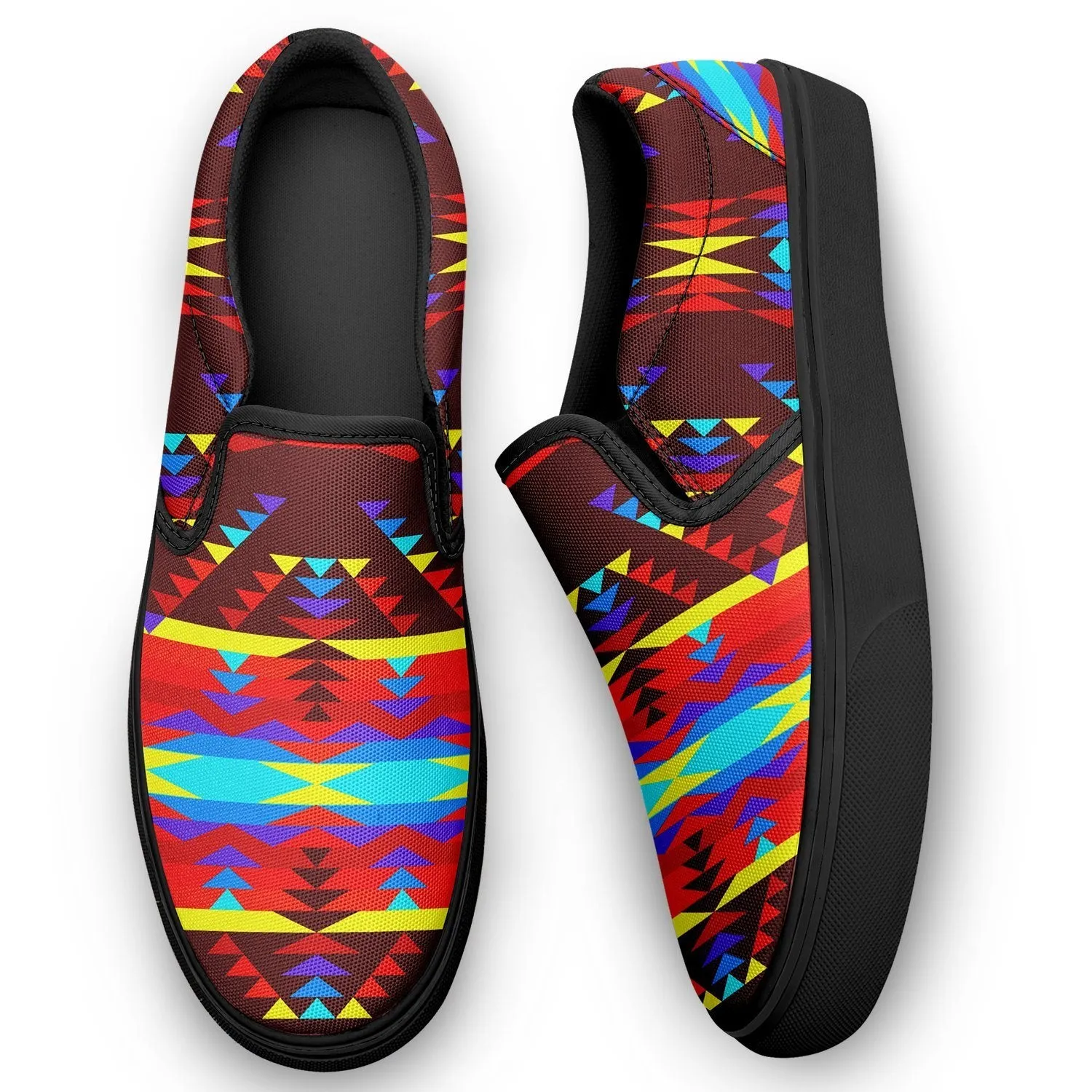 Visions of Lasting Peace Otoyimm Kid's Canvas Slip On Shoes