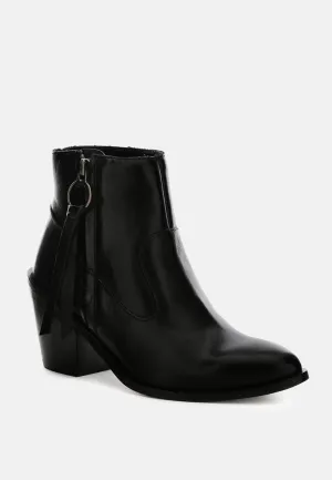 Viviana Ankle Boots With Zipper