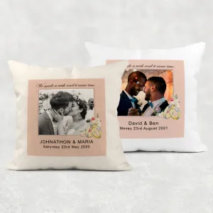 Wedding Photo Mr & Mrs Cushion