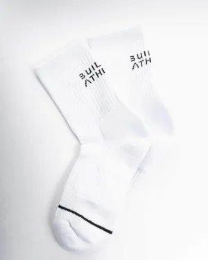 White Crew Training Sock