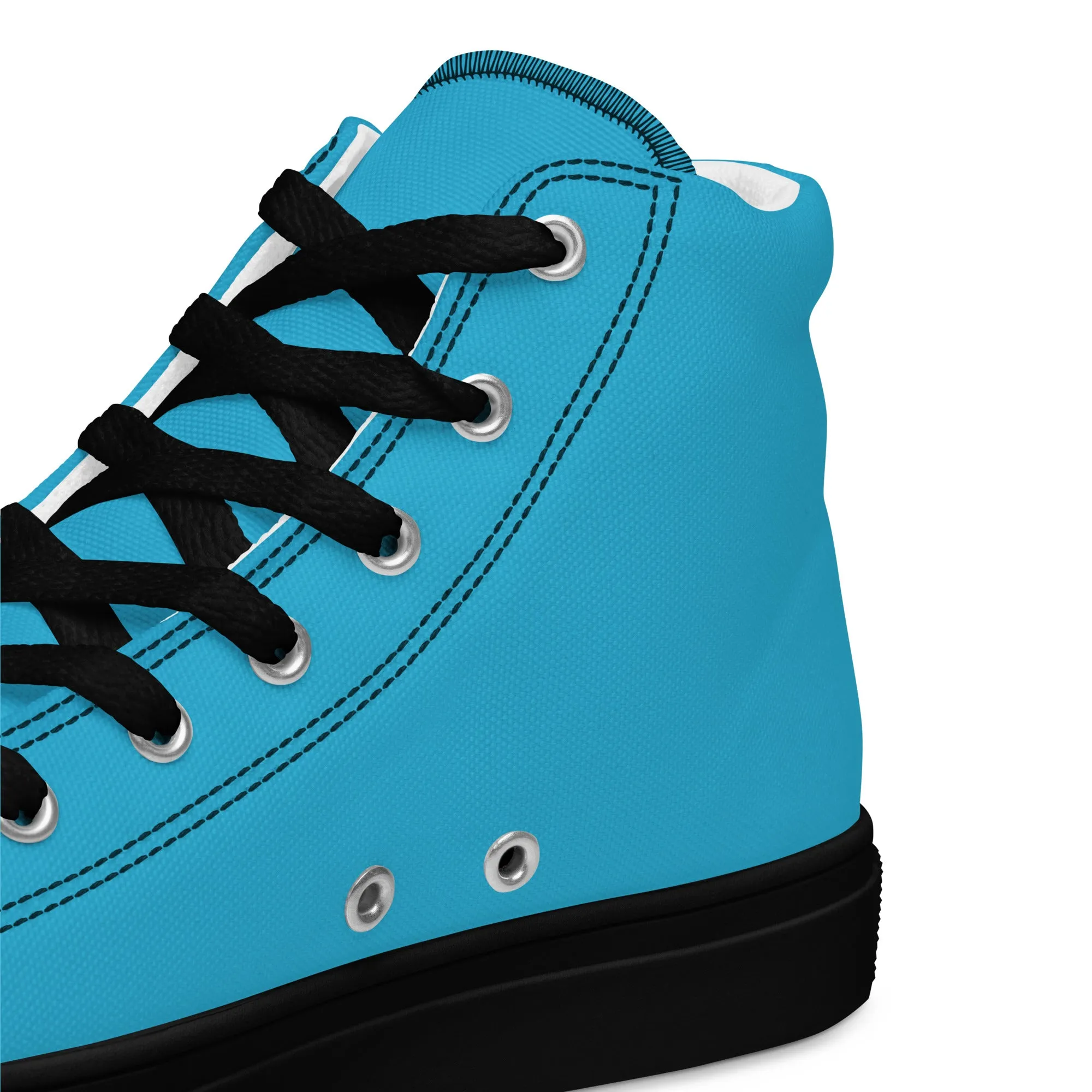 Women’s Aqua Blue High Top Shoes