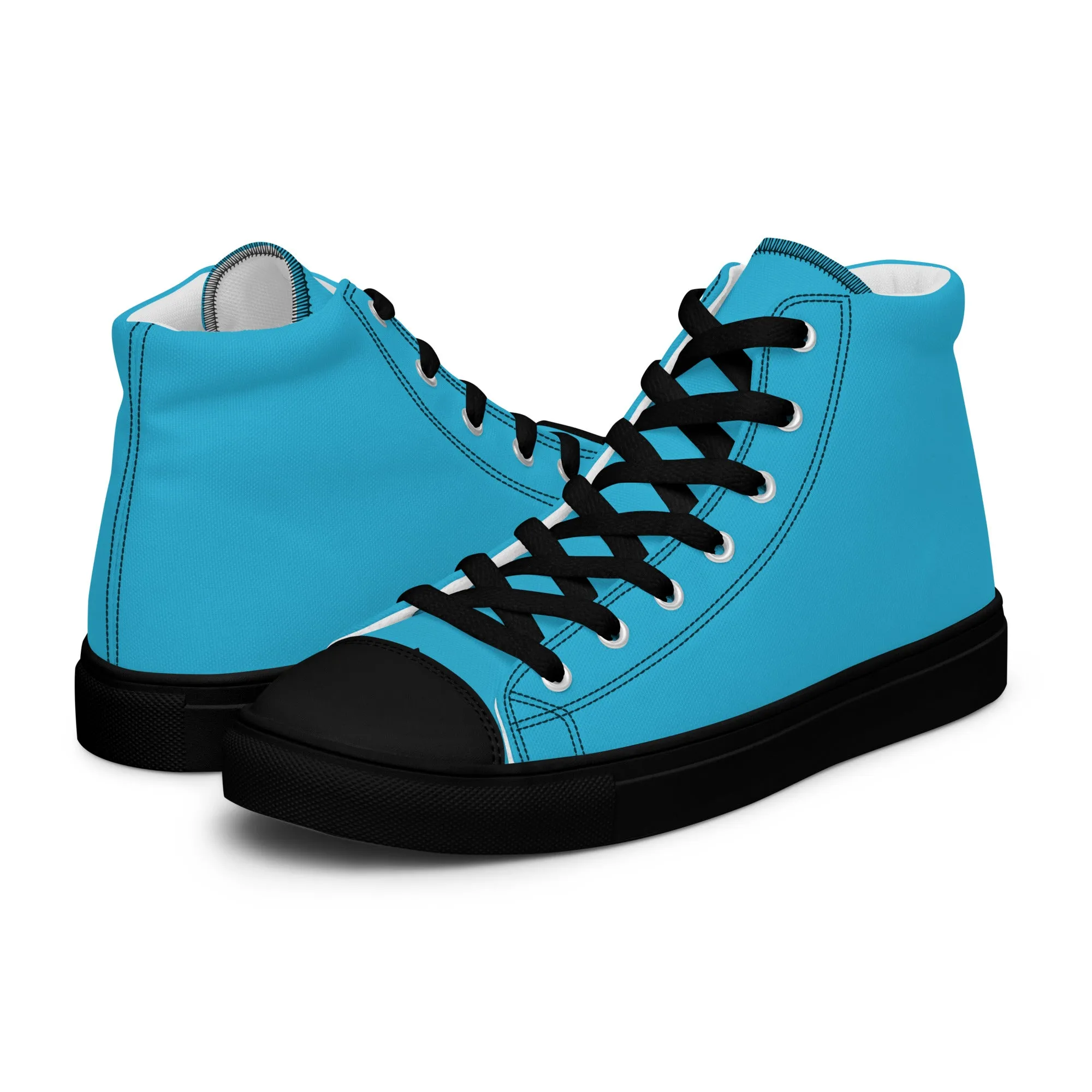 Women’s Aqua Blue High Top Shoes