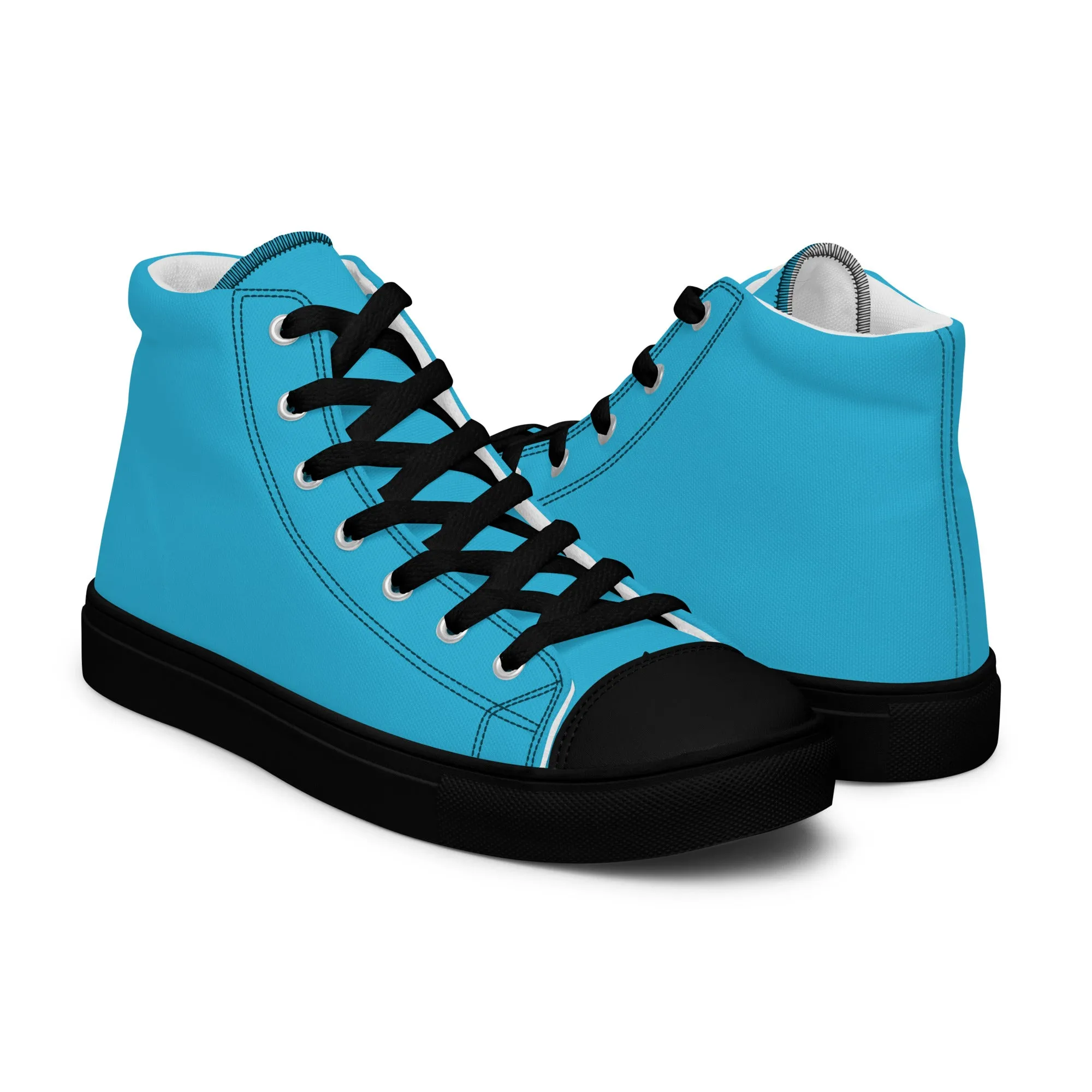 Women’s Aqua Blue High Top Shoes