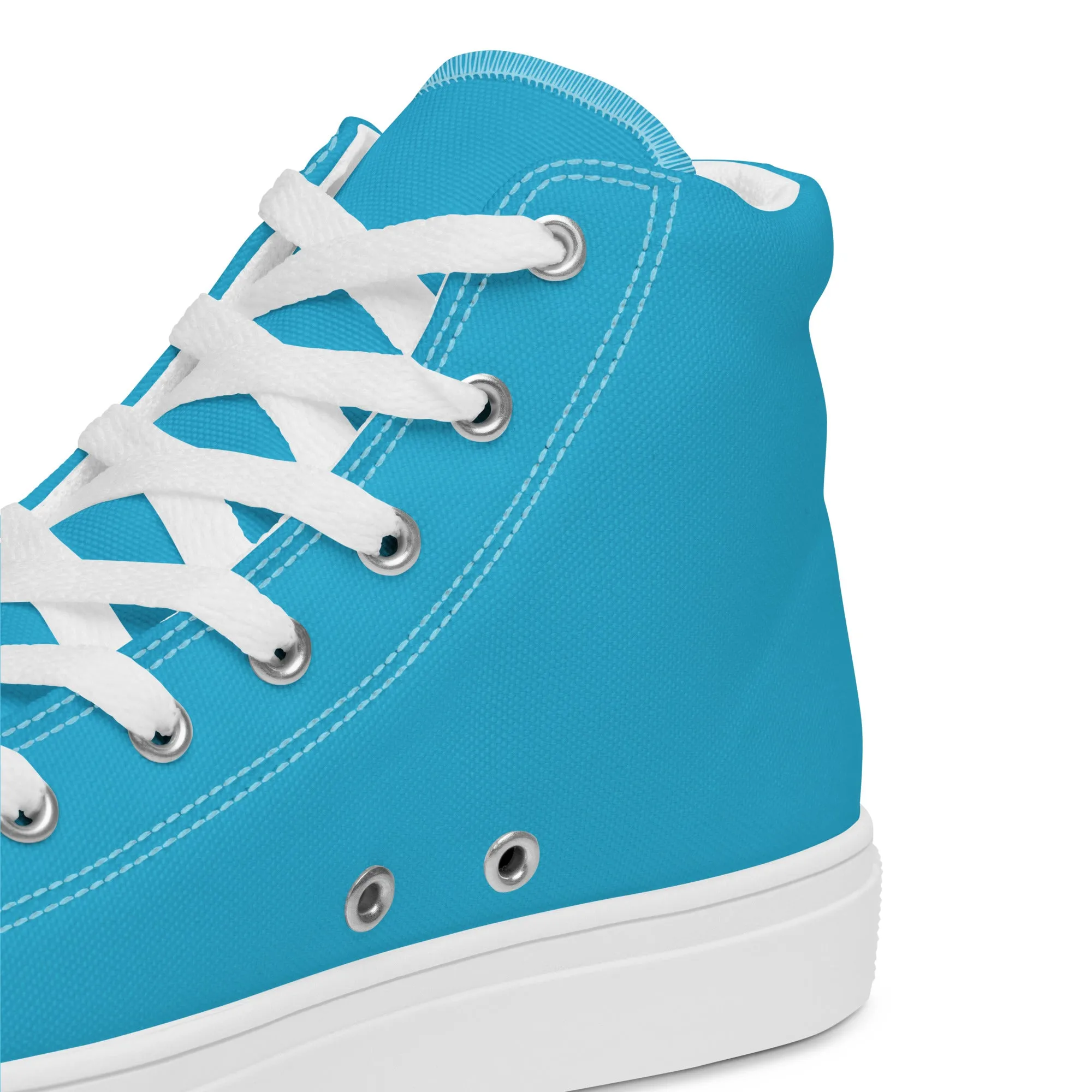 Women’s Aqua Blue High Top Shoes