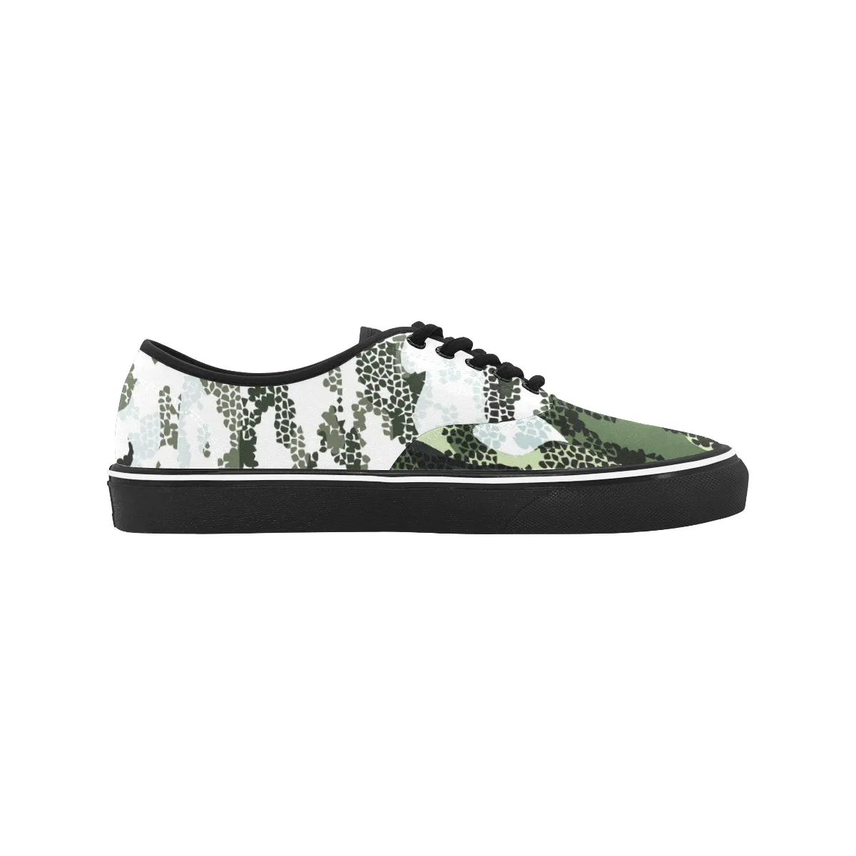 Women's Digital Camouflage Print Canvas Low Top Shoes