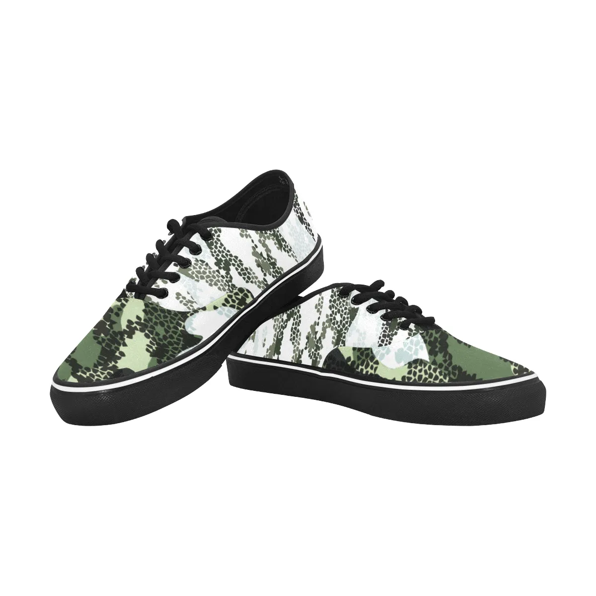 Women's Digital Camouflage Print Canvas Low Top Shoes