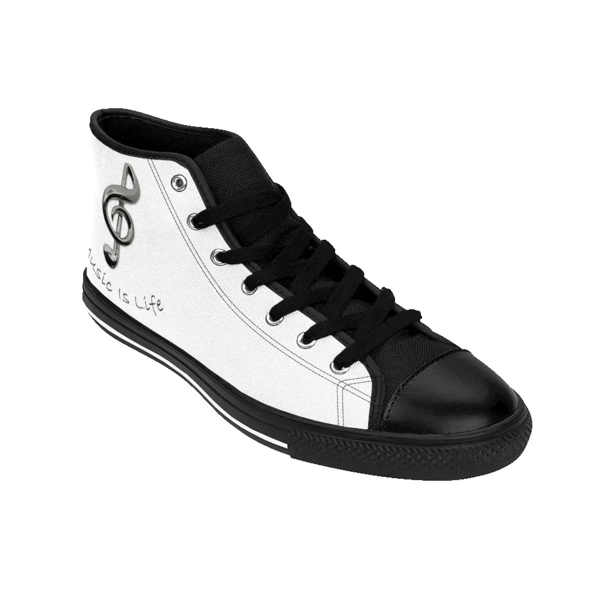 Women's High-top /White /Music Is Life Sneakers