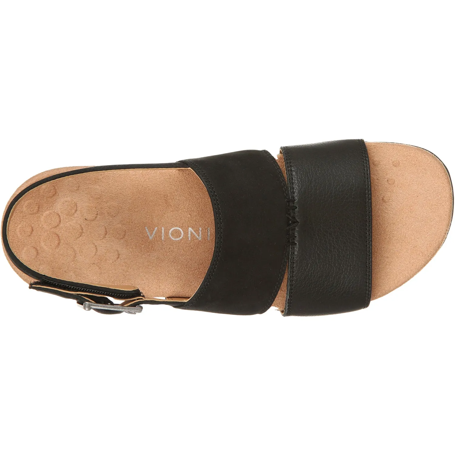 Women's Vionic Morro Black Leather/Nubuck