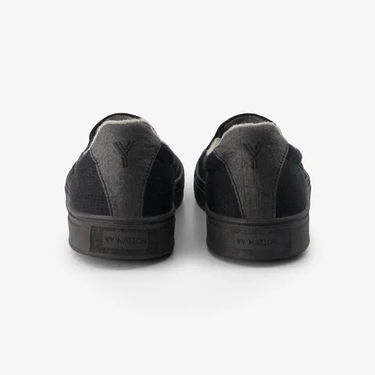 YY Nations Shoes Nimbo Bamboo Color Black Pair Of Shoes